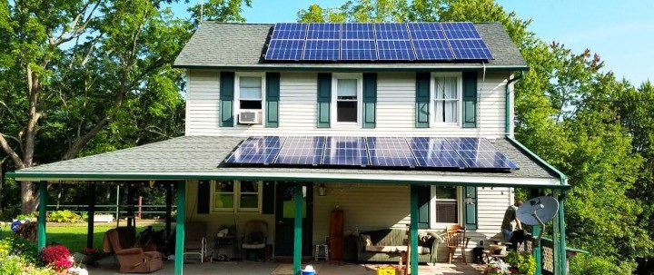 Solar installation in Bloomsburg, PA, by Green Solar Technologies