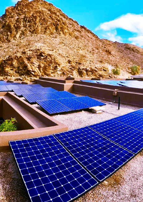 Solar panels installed by Renova Energy in Palm Desert