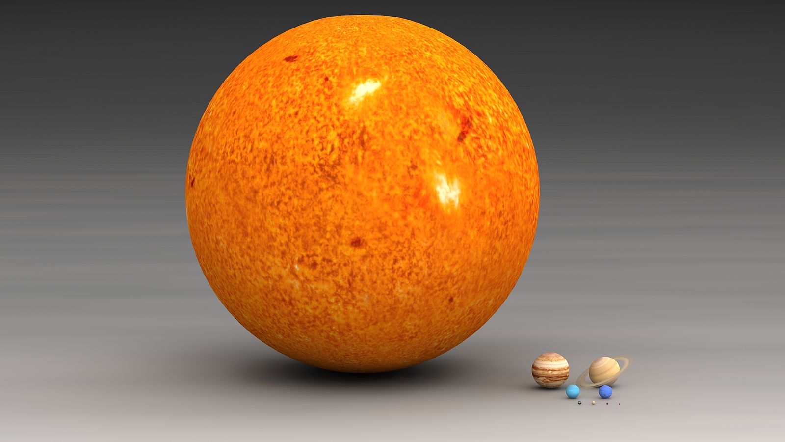 sun surface area, sun size comparison